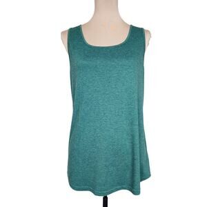 Cyanstyle Large Green Tank Top